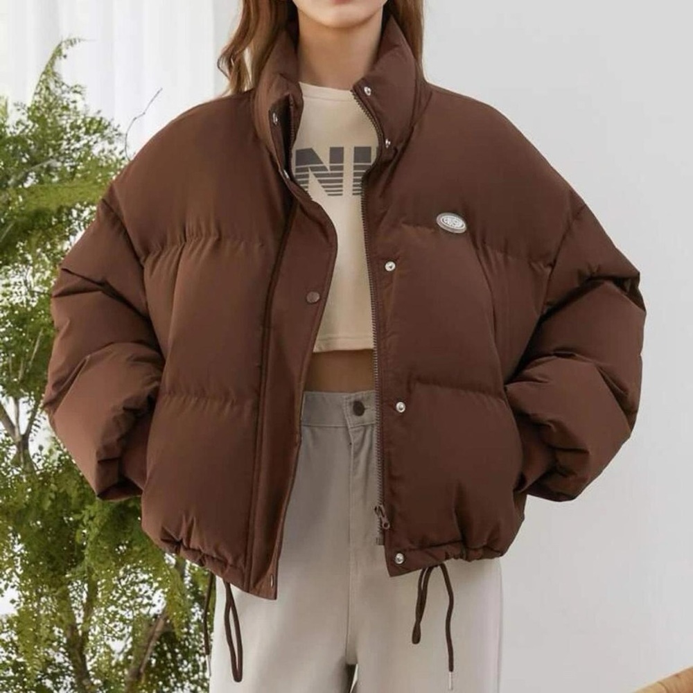 Brown puffer jacket 🧸🪵